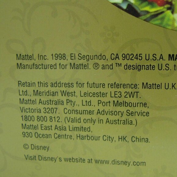 Vintage 1998 Snow White Holiday Princess Barbie - Picture 11 of 12